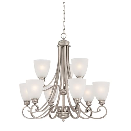Thomas Haven 9Light Chandelier in Satin Pewter TK0018741